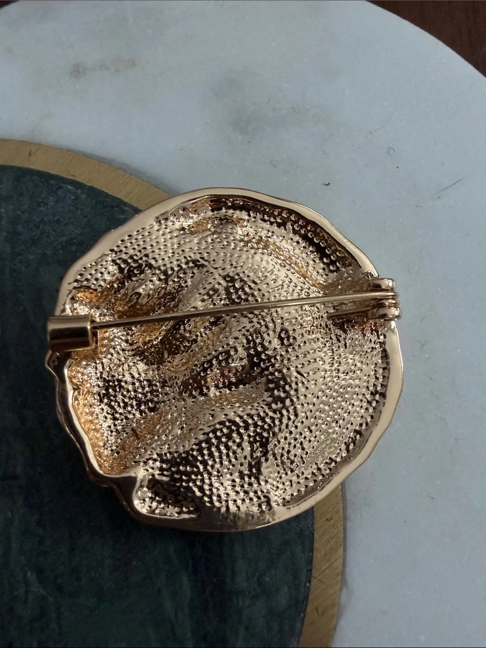 Celestial Sun & Moon Face and Sky Brooch